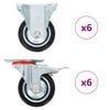 vidaXL 12 ks pojezdov&aacute; kolečka 75 mm