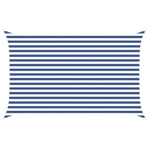 vidaXL Slunečn&iacute; plachta Modr&aacute; a b&iacute;l&aacute; 4 x 2,5 m 100% polyester Oxford