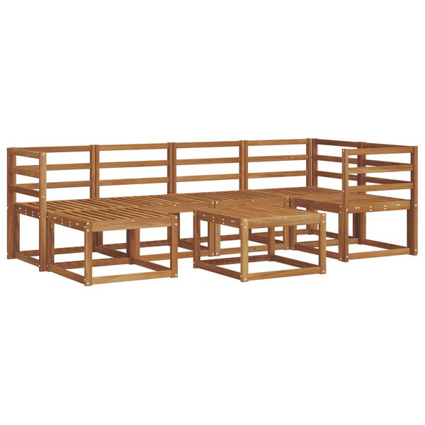 vidaXL Venkovn&iacute; pohovkov&aacute; souprava 7 pcs Př&iacute;rodn&iacute;