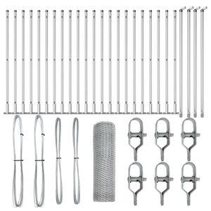 vidaXL Plotov&yacute; sloupek. Stř&iacute;brn&aacute;