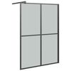 vidaXL Z&aacute;stěna do průchoz&iacute; sprchy 140 x 195 cm tmav&eacute; tvrzen&eacute; sklo