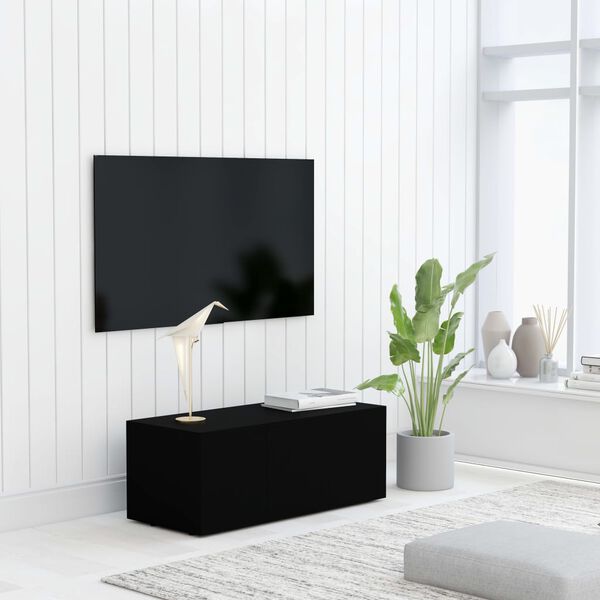 vidaXL TV stolek černý 80 x 34 x 30 cm kompozitní dřevo