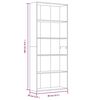 vidaXL 5patrov&aacute; knihovna hněd&yacute; dub 80 x 30 x 189 cm kompozitn&iacute; dřevo