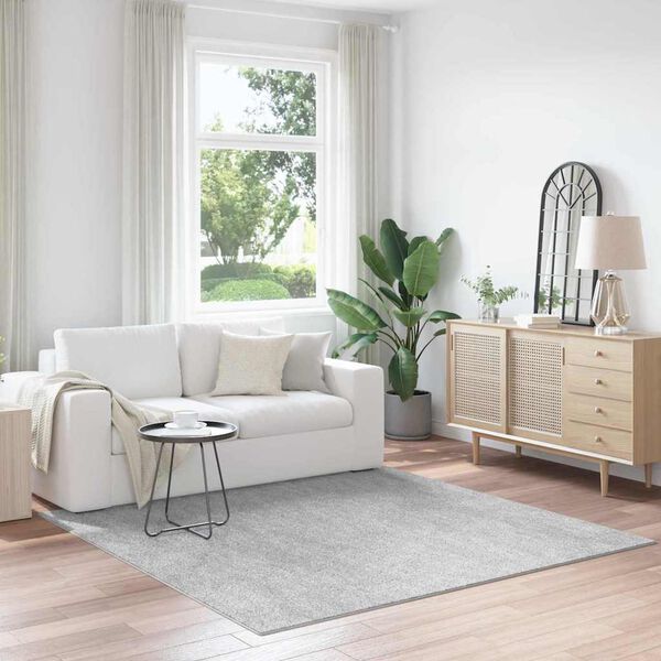 vidaXL Protiskluzov&yacute; Shaggy koberec &Scaron;ed&aacute; 200 x 200 cm PP