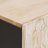 vidaXL Nočn&iacute; skř&iacute;ňka 2 pcs B&iacute;l&aacute; 40 x 33 x 46 cm Masivn&iacute; mangov&eacute; dřevo