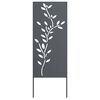 vidaXL Soukrom&iacute; na zahradě Antracit 50 x 140 cm Studeně v&aacute;lcovan&aacute; ocel