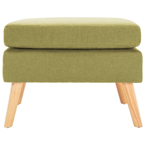 vidaXL Podnožka zelená textil