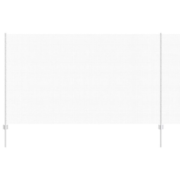 vidaXL Plot s sloupkem Stř&iacute;brn&aacute; 1,4 x 50 m Ocel