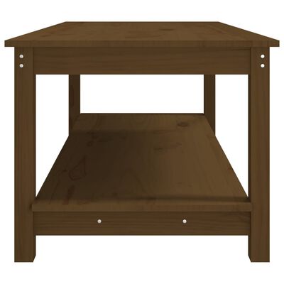 vidaXL Konferenční stolek medově hnědý 110x55x45 cm masivní borovice