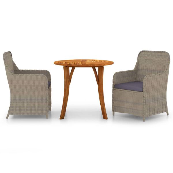 vidaXL 3d&iacute;ln&yacute; zahradn&iacute; j&iacute;deln&iacute; set hněd&yacute;