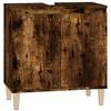 vidaXL Skř&iacute;ňka pod umyvadlo kouřov&yacute; dub 58x33x60 cm kompozitn&iacute; dřevo
