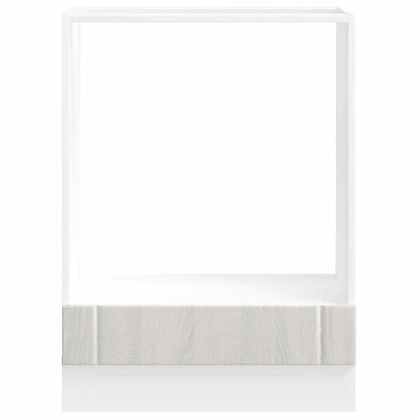 vidaXL Skř&iacute;ňka na troubu "Lucca" &scaron;ed&yacute; sonoma kompozitn&iacute; dřevo