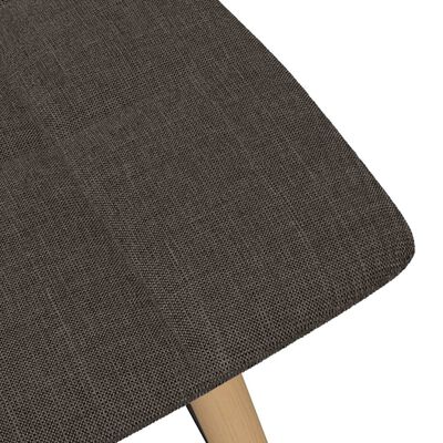 vidaXL Barové židle 2 ks taupe textil