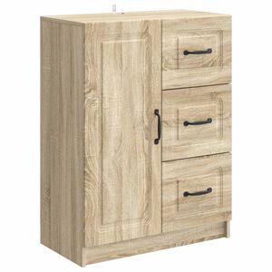 vidaXL Serv&iacute;rovac&iacute; skř&iacute;ň Dub sonoma 66 x 34,5 x 87 cm Kompozitn&iacute; dřevo