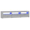 vidaXL TV skř&iacute;ňka s LED osvětlen&iacute;m &scaron;ed&aacute; sonoma 180x35x40 cm