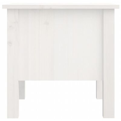 vidaXL Odkládací stolek bílý 40 x 40 x 39 cm masivní borovice