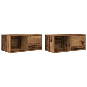 vidaXL TV skř&iacute;ňky 2 ks Star&eacute; dřevo 60x31x25,5 cm Dřevěn&eacute; konstrukce