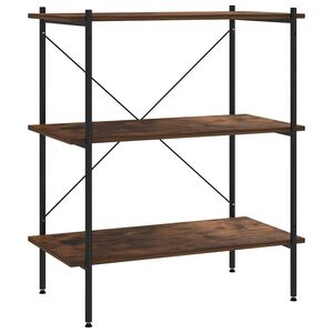 vidaXL Policov&yacute; reg&aacute;l se 3 policemi čern&yacute; a př&iacute;rodn&iacute; 80 x 40 x 92 cm