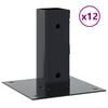 vidaXL Podstavce pod sloupky čtvercov&eacute; 4 ks antracit 51x51 mm