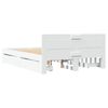 vidaXL Rám postele s čelem bílý 120 x 190 cm kompozitní dřevo