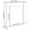vidaXL Krbová obestavba betonově šedá 100x20x100 cm kompozitní dřevo