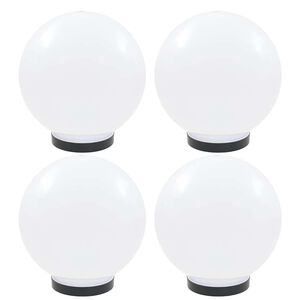 vidaXL Kulovit&eacute; LED lampy 4 ks koule 25 cm PMMA