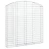 vidaXL Klenut&yacute; gabionov&yacute; ko&scaron; 200 x 30 x 200/220 cm pozinkovan&eacute; železo
