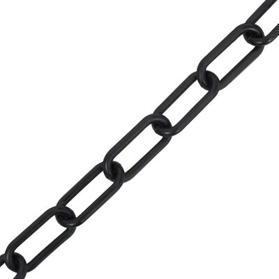 vidaXL Výstražný řetěz černý 30 m Ø 6 mm plast