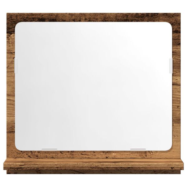 vidaXL Koupelnová skříňka se zrcadlem old wood 40x11x37 cm kompozit