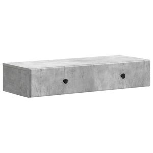 vidaXL N&aacute;stěnn&yacute; bočn&iacute; stůl Betonově &scaron;ed&aacute; 87,5 x 34,5 x 17 cm