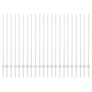 vidaXL Plotov&yacute; sloupek. 22 pcs Stř&iacute;brn&aacute; 180 cm Ocel