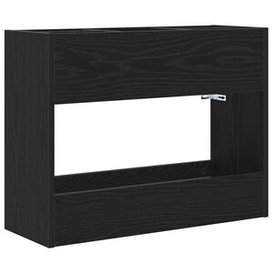 vidaXL Stojan na slunečn&iacute;ky Čern&yacute; dub 65 x 24 x 50 cm Kompozitn&iacute; dřevo