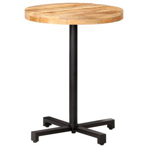 vidaXL Bistro stůl kulat&yacute; &Oslash; 60 x 75 cm hrub&eacute; mangovn&iacute;kov&eacute; dřevo