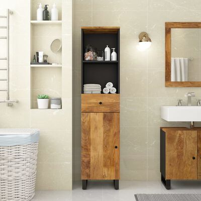 vidaXL Koupelnová skříňka 38 x 33 x 160 cm masivní mangovníkové dřevo