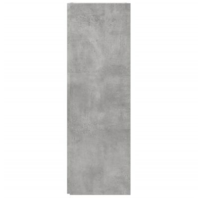 vidaXL Rohová skříňka betonově šedá 33 x 33 x 100 cm dřevotříska