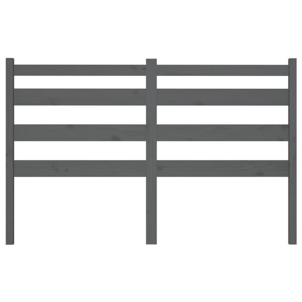 vidaXL Čelo postele šedé 166 x 4 x 100 cm masivní borovice