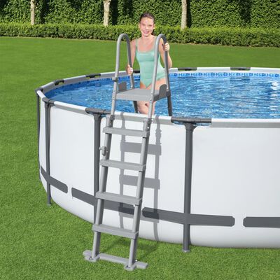 Bestway 4stupňový bezpečnostní bazénový žebřík Flowclear 132 cm