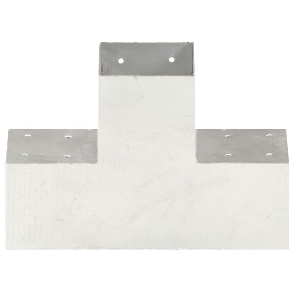 vidaXL Tr&aacute;mov&aacute; spojka ve tvaru X pozinkovan&yacute; kov 101 x 101 mm