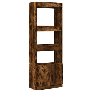 vidaXL Skř&iacute;ň highboard kouřov&yacute; dub 63 x 33 x 180 cm kompozitn&iacute; dřevo