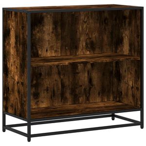 vidaXL Knihovna kouřov&yacute; dub 80,5x35x76 cm kompozitn&iacute; dřevo