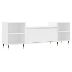 vidaXL TV skř&iacute;ňka b&iacute;l&aacute; 160 x 35 x 55 cm kompozitn&iacute; dřevo