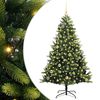 vidaXL Uměl&yacute; zavě&scaron;en&yacute; v&aacute;nočn&iacute; stromeček 150 LED Zelen&aacute; 150 cm PVC a PE