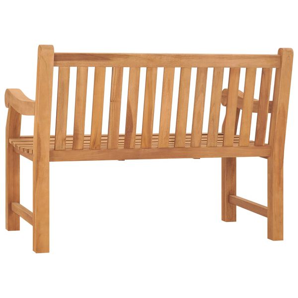 vidaXL Zahradn&iacute; lavice s podu&scaron;kou 120 cm masivn&iacute; teak