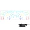 vidaXL V&aacute;nočn&iacute; hvězda 432 LED V&iacute;cebarevn&yacute; 182 x 58 cm PVC