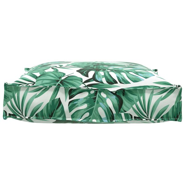 vidaXL Polštář List Vzor listů 70 x 70 x 12 cm Oxford látka