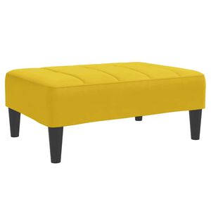 vidaXL Podnožka žlut&aacute; 77 x 55 x 31 cm samet