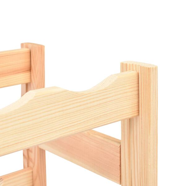 vidaXL Stojan na víno na 20 lahví borové dřevo