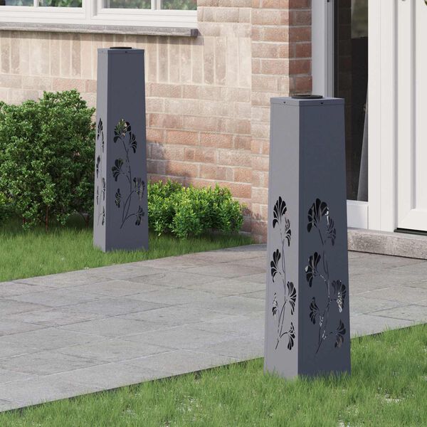 vidaXL Sol&aacute;rn&iacute; LED Cestovn&iacute; Světlo 2 pcs Antracit