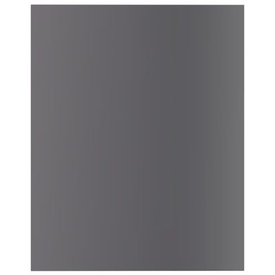 vidaXL Přídavné police 8 ks šedé vysoký lesk 40x50x1,5 cm dřevotříska