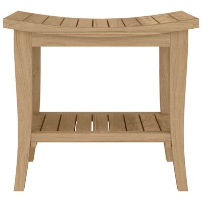 vidaXL Odkládací stolek do koupelny 50x35x45 cm masivní teakové dřevo